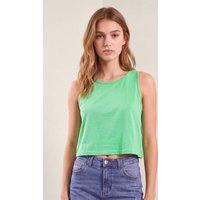 Enorsia Women's Cotton Summer Vest | in Green | Size: 18