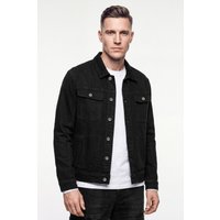 Enorsia Mens Black Regular Fit Black Denim Jacket - UK XXL