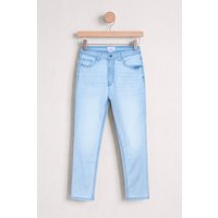 Enorsia Women's Super Stretch Capri Jeans | in Light Blue | Size: 18