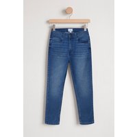 Enorsia Women's Super Stretch Capri Jeans | in Dark Blue | Size: 18