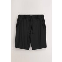 Enorsia Mens Black Regular Fit Cotton Jersey Shorts - UK XXL