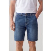 Enorsia Mens Mid Blue Comfort Stretch Denim Shorts - UK 38