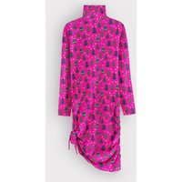 Enorsia Women's Pink Side Tie knot Christmas Mini Dress | Size: 16