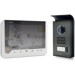 Extel - Videocitofono 7 Pollici 2 Fili Con Memoria Passante Ed Effetto Specchio - Bianco - Extel