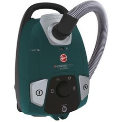 Hoover H-ENERGY 300 HE330ALG 011 Aspirapolvere Con Sacco, Con Filo, 850W, Capacità 3,5 L, Spazzola All Floors e Mini Turbo, Raggio Azione 9,5m, Verde
