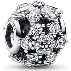 Pandora Timeless Ciondolo In Argento Sterling Herbarium Cluster Con Zirconia Cubica Trasparente, Ciondolo Rotondo Pandora Timeless Ciondolo In Argento Sterling Herbarium Cluster Con Zirconia Cubica Trasparente, Ciondolo Rotondo