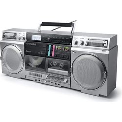 Muse M-380GBS Retro Cassette Boombox Con Lettore Cd, Aux E Bluetooth, Compatibile Con Smartphone, Registratore A Cassette, Design Vintage Muse M-380GBS Retro Cassette Boombox Con Lettore Cd, Aux E Bluetooth, Compatibile Con Smartphone, Registratore A Cassette, Design Vintage