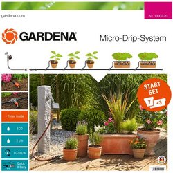 Gardena Start Set Per Vasi M Automatic: Il Pratico Start Set Sistema Micro-Drip Con Computer Per Irrigazione Per 7 Vasi E 3 Fioriere (13002-20)