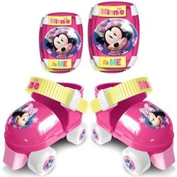 Stamp Minnie J862035 - Set di pattini a rotelle con gommine, colore: Rosa Stamp Minnie J862035 - Set di pattini a rotelle con gommine, colore: Rosa