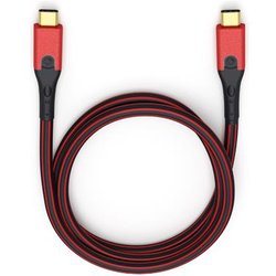 Oehlbach - Evolution Cc 1M Usb C Usb C Nero, Rosso Cavo Usb