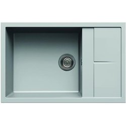 Elleci LMU31079 Unico 310 Lavello Metaltek 1 Vasca Gocciolatoio reversibile 78 cm Alluminio