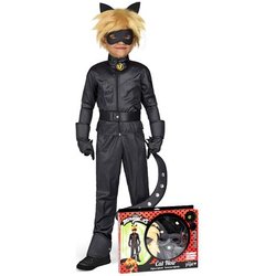 Viving Costumes / Juinsa - Cofanetto Costume Da Chat Noir Miraculous Bambino - Taglia: 6 - 8 Ans (125 -135 Cm)