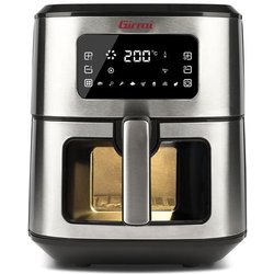 GIRMI FG88 Friggitrice ad Aria con Finestra 6,5 Litri Potenza 1700W Vassoio Antiaderente per Cottura Sana