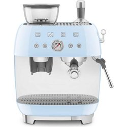 Smeg, Macchina da Caffè Espresso Manuale EGF03PBEU, con Macinacaffè Integrato, Thermoblock, 4 Livelli di Temperatura, Lancia a Vapore e Manometro, Serbatoio da 1 L, Dimensioni Compatte, 1350W, Azzurro Smeg, Macchina da Caffè Espresso Manuale EGF03PBEU, con Macinacaffè Integrato, Thermoblock, 4 Livelli di Temperatura, Lancia a Vapore e Manometro, Serbatoio da 1 L, Dimensioni Compatte, 1350W, Azzurro
