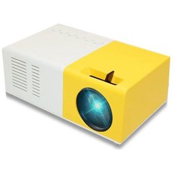 Inf Proiettore Con Formato Tascabile, Mini Proiettore, Con Porta Hdmi, Av E Sd, Giallo / Bianco Inf Proiettore Con Formato Tascabile, Mini Proiettore, Con Porta Hdmi, Av E Sd, Giallo / Bianco