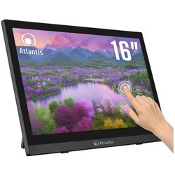 Atlantis Land A05-T16A-VHM Monitor Pc 15.6'' 1920x1080 Pixel Full Hd LED Touch Screen Nero Atlantis Land A05-T16A-VHM Monitor Pc 15.6'' 1920x1080 Pixel Full Hd LED Touch Screen Nero