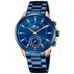 Lotus Orologio Intelligente Uomo Ibrido Connected Acciaio Inox 316L Blu - Analogico - Impermeabile 10 Atm 18809/1 - Controllo Musica, Contapassi, Notifiche Chiamate Lotus Orologio Intelligente Uomo Ibrido Connected Acciaio Inox 316L Blu - Analogico - Impermeabile 10 Atm 18809/1 - Controllo Musica, Contapassi, Notifiche Chiamate