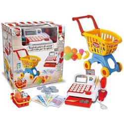 Teorema Giocattoli, Cassa Giocattolo Per Bambini E Carrello Spesa Bambini, Set Supermercato Completo Con Registratore Di Cassa Funzionante, Scanner Luci E Suoni, Cibo Giocattolo E Soldi Finti Teorema Giocattoli, Cassa Giocattolo Per Bambini E Carrello Spesa Bambini, Set Supermercato Completo Con Registratore Di Cassa Funzionante, Scanner Luci E Suoni, Cibo Giocattolo E Soldi Finti