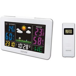 Stazione Meteo Digitale Automatica Denver WS-540WHITE. Wireless. Display Led A Colori. Termometro Igrometro Digitale Per La Misurazione Della Temperatura E Dell'umidità Interna/Esterna. Stazione Meteo Digitale Automatica Denver WS-540WHITE. Wireless. Display Led A Colori. Termometro Igrometro Digitale Per La Misurazione Della Temperatura E Dell'umidità Interna/Esterna.