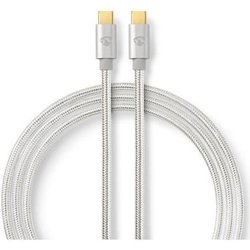 Nedis CCTB64700AL20 CâBle Usb 2 M Usb 3.2 Gen 1 (3.1 Gen 1) Usb C Aluminium