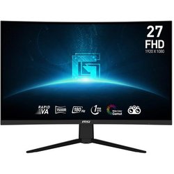 MSI G27C3F - Schermo da gaming curvo FHD da 27" - Rapid VA 1920 x 1080 1500R, 180 Hz / 1 ms (GtG), Adaptive Sync - DP 1.2a, HDMI 2.0b CEC MSI G27C3F - Schermo da gaming curvo FHD da 27" - Rapid VA 1920 x 1080 1500R, 180 Hz / 1 ms (GtG), Adaptive Sync - DP 1.2a, HDMI 2.0b CEC