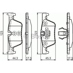 Bosch - Kit Pastiglie Freno 986494554
