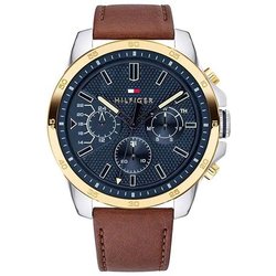 Tommy Hilfiger Orologio Analogico Multifunzionale Al Quarzo Per Uomo Con Cinturino In Silicone, Acciaio Inossidabile O Pelle, Sottoquadranti Per Giorno E Data, Resistente All'acqua Fino A 5ATM. Tommy Hilfiger Orologio Analogico Multifunzionale Al Quarzo Per Uomo Con Cinturino In Silicone, Acciaio Inossidabile O Pelle, Sottoquadranti Per Giorno E Data, Resistente All'acqua Fino A 5ATM.