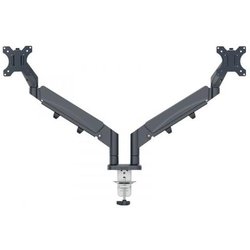 Leitz Ergo Braccio Doppio Per Monitor A Molla, Per Schermi Fino A 32 " E Ad Un Peso Di 9 Kg, Salvaspazio Ed Ergonomico, Grigio Scuro, 65370089 Leitz Ergo Braccio Doppio Per Monitor A Molla, Per Schermi Fino A 32 " E Ad Un Peso Di 9 Kg, Salvaspazio Ed Ergonomico, Grigio Scuro, 65370089