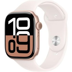 Apple Watch 10 46mm GPS Cassa in alluminio oro rosa con Cinturino Sport rosa fard - M-L Apple Watch 10 46mm GPS Cassa in alluminio oro rosa con Cinturino Sport rosa fard - M-L