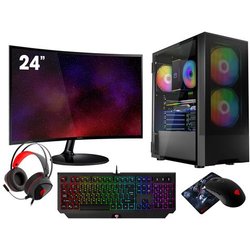 Vist Kit Gaming Ryzen 5 5600G - Ram 16GB - Ssd 1TB M.2 - Wifi - Lcd 24 - W11 Pro Vist Kit Gaming Ryzen 5 5600G - Ram 16GB - Ssd 1TB M.2 - Wifi - Lcd 24 - W11 Pro