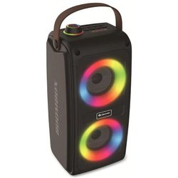 Denver BTV-230 – Cassa Bluetooth potente portatile con luci RGB, altoparlante Bluetooth 100W Max, USB/SD/AUX, 7h di autonomia, microfono integrato