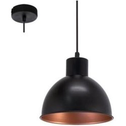 Eglo Lampada A Sospensione Nera Andrin - Interno Rame Eglo Lampada A Sospensione Nera Andrin - Interno Rame