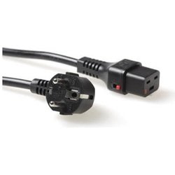 Advanced Cable Technology 2.0M Schuko Cee 7/7 - C19, M/F 2M CEE7/7 Accoppiatore C19 Nero Cavo Di Alimentazione