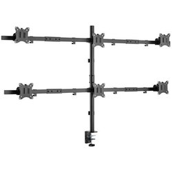 Conceptronic Supporto da Tavolo per 6 Monitor 32'' Nero Scrivania Conceptronic Supporto da Tavolo per 6 Monitor 32'' Nero Scrivania