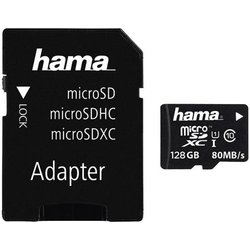 Hama Scheda Microsdxc 128 Gb, Classe 10 (UHS-I, 80 Mb/S, Incluso Adattatore Sd Per Cellulare) Hama Scheda Microsdxc 128 Gb, Classe 10 (UHS-I, 80 Mb/S, Incluso Adattatore Sd Per Cellulare)
