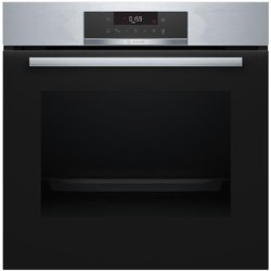 Bosch Elettrodomestici HBA172BS0, Serie 2, Forno da incasso, Pirolisi: pulizia del forno senza sforzo, Display touch, Cottura uniforme, 10 programmi, Acciaio, 60 x 60 cm