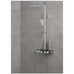 SchüTte Sistema Termostato E Ripiano In Vetro – Set 30 X 30 Cm, Pioggia Con Supporto A Parete E Soffione – Pannello Colonna Doccia In Cromo 60531, Cromato/Antracite, 350 X 1200 X 520 Mm SchüTte Sistema Termostato E Ripiano In Vetro – Set 30 X 30 Cm, Pioggia Con Supporto A Parete E Soffione – Pannello Colonna Doccia In Cromo 60531, Cromato/Antracite, 350 X 1200 X 520 Mm