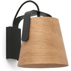 Faro Barcelona Applique Stood Con Paralume Di Ciliegio Faro Barcelona Applique Stood Con Paralume Di Ciliegio