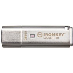 Kingston Ironkey Locker+ 50 Drive Flash Usb XTS-AES Crittografato Per La Protezione Dei Dati Con Backup Usbtocloud Automatico-Iklp50/256Gb