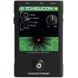 Tc Helicon Voicetone D1 Stompbox A Pulsante Singolo Per Effetti Di Raddoppio Vocale Realistici