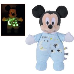 Simba - Disney Plush Originale Mickey Starry Night, 6315872502, +0 Mesi, Misura 25 Cm, Tutina Che Si Illumina Al Buio, Perfetto Per La Nanna