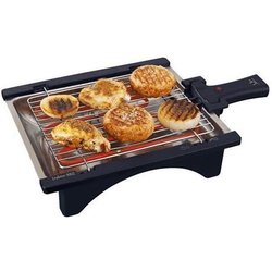 Jata - BQ95 - Barbecue elettrico perfetto per due persone, senza fumo e senza odori, smontabile, con 2 altezze, vassoio in acciaio inox, cucina sana con acqua Jata - BQ95 - Barbecue elettrico perfetto per due persone, senza fumo e senza odori, smontabile, con 2 altezze, vassoio in acciaio inox, cucina sana con acqua
