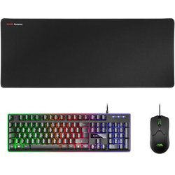 Mars Gaming Mcpxbpt, Combo H-Mech Frgb Tastiera, Ultralight Mouse 10000DPI & Xxl Mousepad, Nero, Lingua Spagnola Mars Gaming Mcpxbpt, Combo H-Mech Frgb Tastiera, Ultralight Mouse 10000DPI & Xxl Mousepad, Nero, Lingua Spagnola
