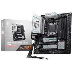 Msi B650M Gaming Plus Wifi Scheda Madre, Matx - Supporta Amd Ryzen 7000 Series, AM5 - DDR5 Memory Boost 7800+ Mhz/Oc, Pcie 4.0 X16, M.2 Gen4, Wi-Fi 6E Msi B650M Gaming Plus Wifi Scheda Madre, Matx - Supporta Amd Ryzen 7000 Series, AM5 - DDR5 Memory Boost 7800+ Mhz/Oc, Pcie 4.0 X16, M.2 Gen4, Wi-Fi 6E