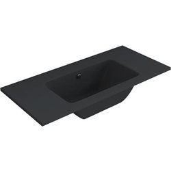 Lavabo Ad Incasso Mineral Marmo Colore Nero Opaco Mobile Composizione Bagno Lavabo Ad Incasso Mineral Marmo Colore Nero Opaco Mobile Composizione Bagno
