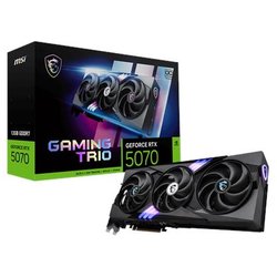 MSI GeForce RTX 5070 Gaming Trio OC Scheda Grafica 12GB GDDR7 PCIe 5.0 Nero RGB MSI GeForce RTX 5070 Gaming Trio OC Scheda Grafica 12GB GDDR7 PCIe 5.0 Nero RGB