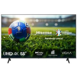 Hisense 55E63KT TV 139,7 cm (55") 4K Ultra HD Smart TV Wi-Fi Nero, Grigio 300 cd/m²