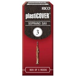 Confezione Da 5 Ance Rico Plasticover Per Sassofono Soprano, Durezza 3,0
