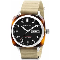 Briston Orologio Unisex Al Quarzo Con Cinturino In Acciaio Inossidabile 17342.SA.TS.1.NK, Beige, Striscia Briston Orologio Unisex Al Quarzo Con Cinturino In Acciaio Inossidabile 17342.SA.TS.1.NK, Beige, Striscia