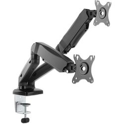 Manhattan Supporto Da Tavolo Con Molla A Gas Per Due Monitor, In Alluminio Manhattan Supporto Da Tavolo Con Molla A Gas Per Due Monitor, In Alluminio